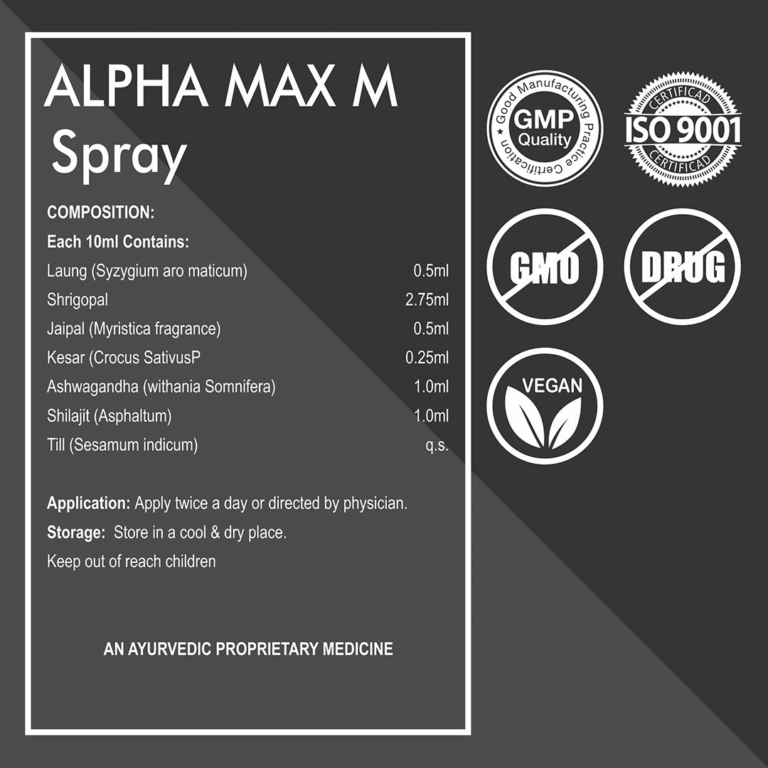Alpha Max M Spray – Ayurvedic