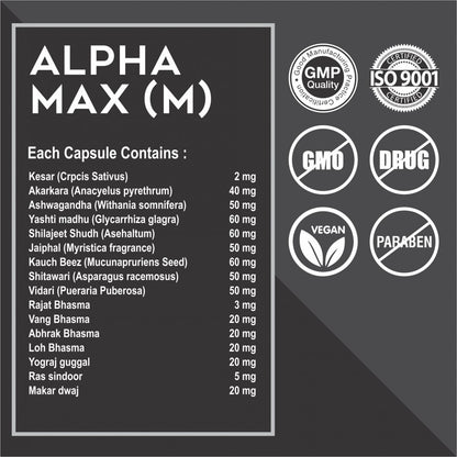 Alpha Max (M) Ayurvedic Capsules
