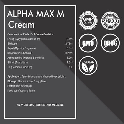 Alpha Max M Cream – Ayurvedic