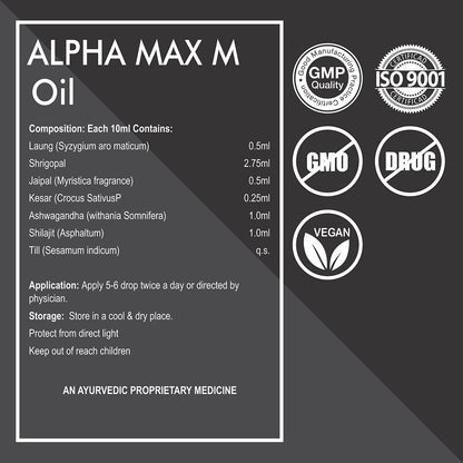 Alpha Max M Oil – Ayurvedic Massage Oil