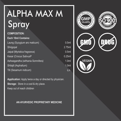 Alpha Max M Spray – Ayurvedic